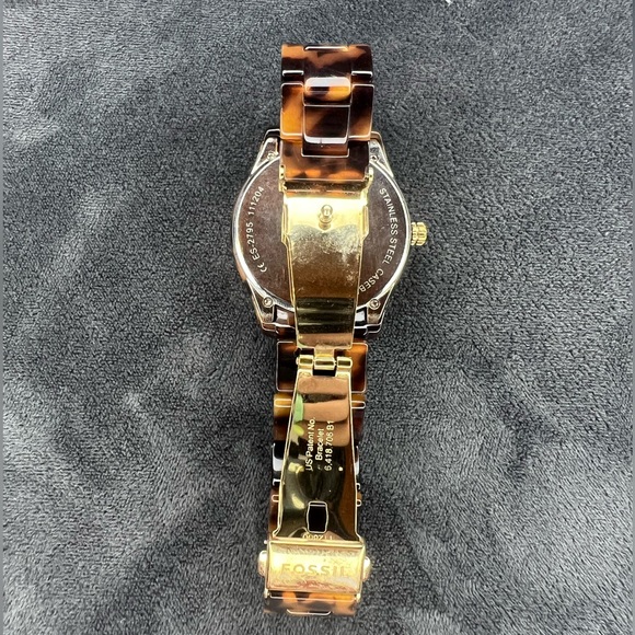 Fossil Stella Tortoise Resin Watch - Picture 5 of 6